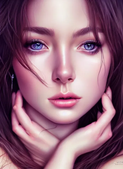 Image similar to a gorgeous female photo, professionally retouched, soft lighting, half body shot, realistic, smooth face, perfect eyes, wide angle, sharp focus on eyes, 8 k high definition, insanely detailed, intricate, elegant, art by artgerm, snow