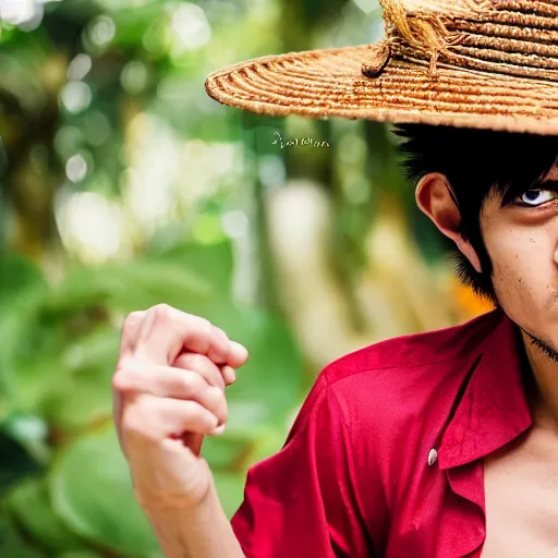 Image similar to monkey as luffy photography