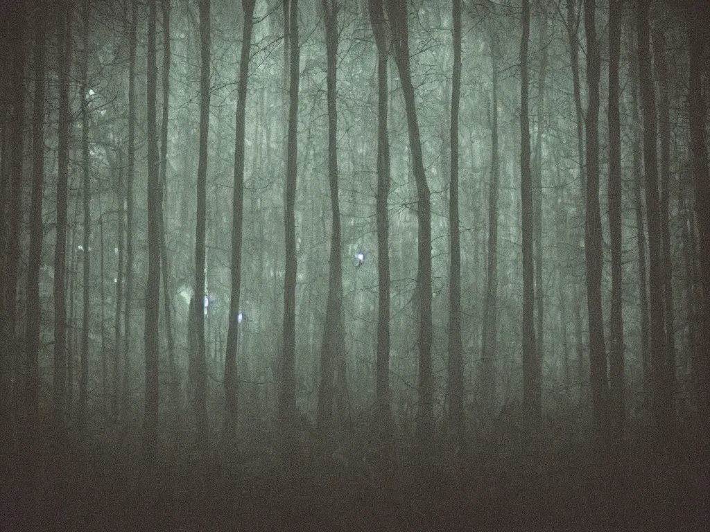 Image similar to amateur photograph of scp-106 in a dark forest at night, high detail, photorealistic