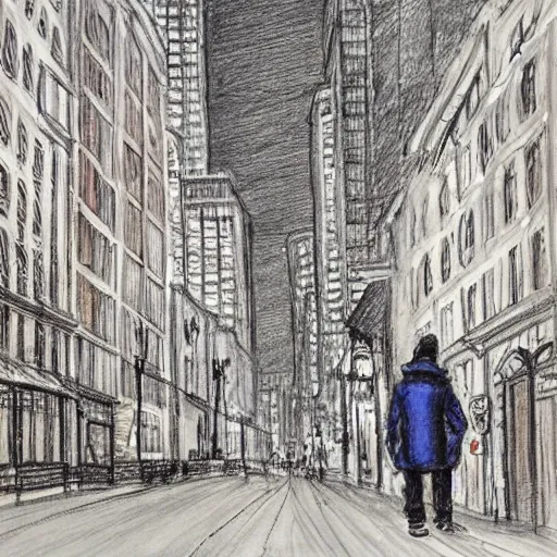 Prompt: a portrait of a character in a scenic environment by stephen wiltshire