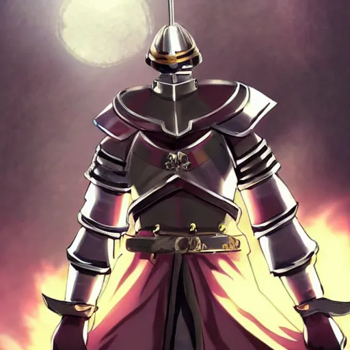 Image similar to a medieval anime knight very pretty, sasucchi 9 5, epic, cinematic great lighting