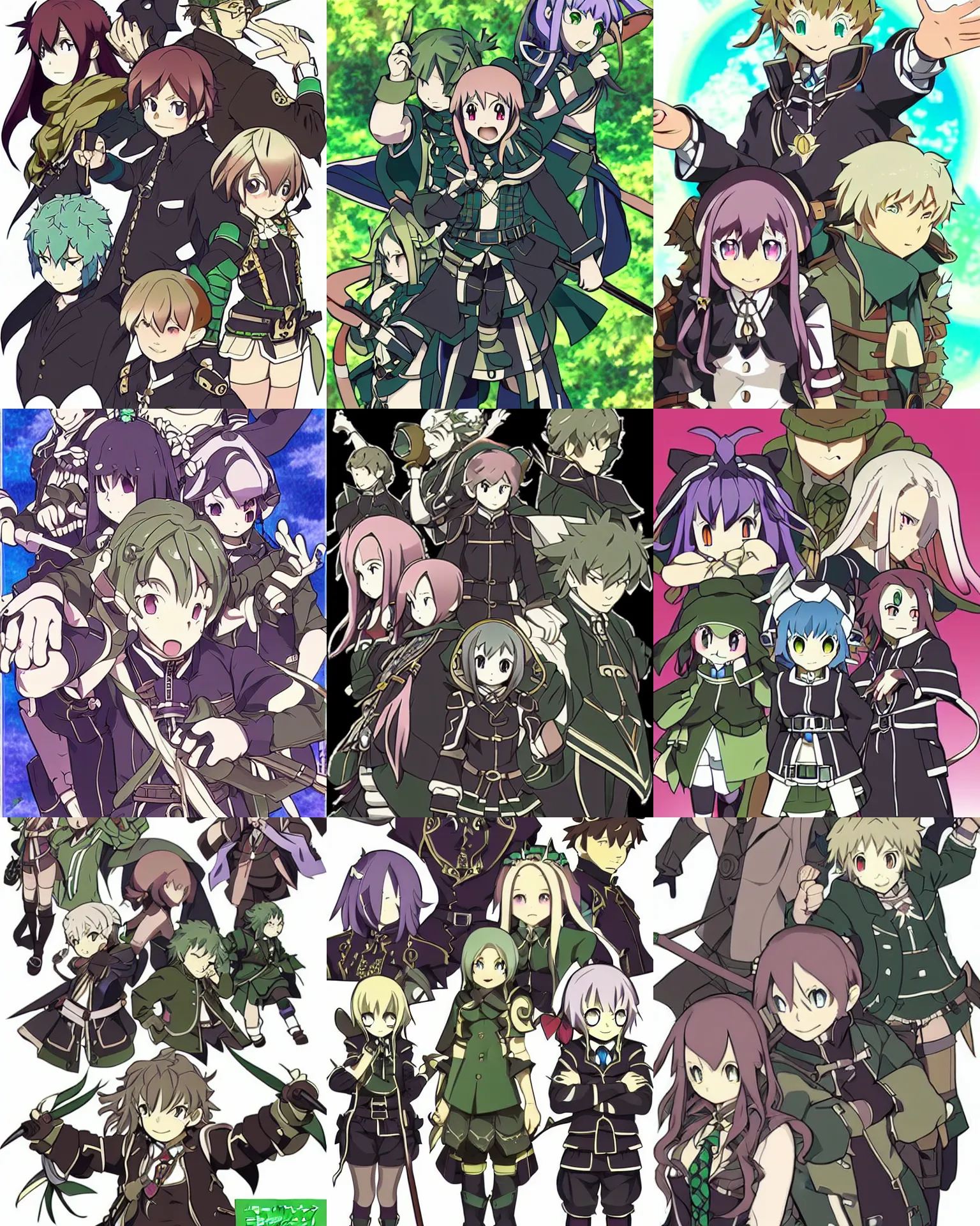 Prompt: etrian odyssey character design, anime, magic, perfect faces, fine details