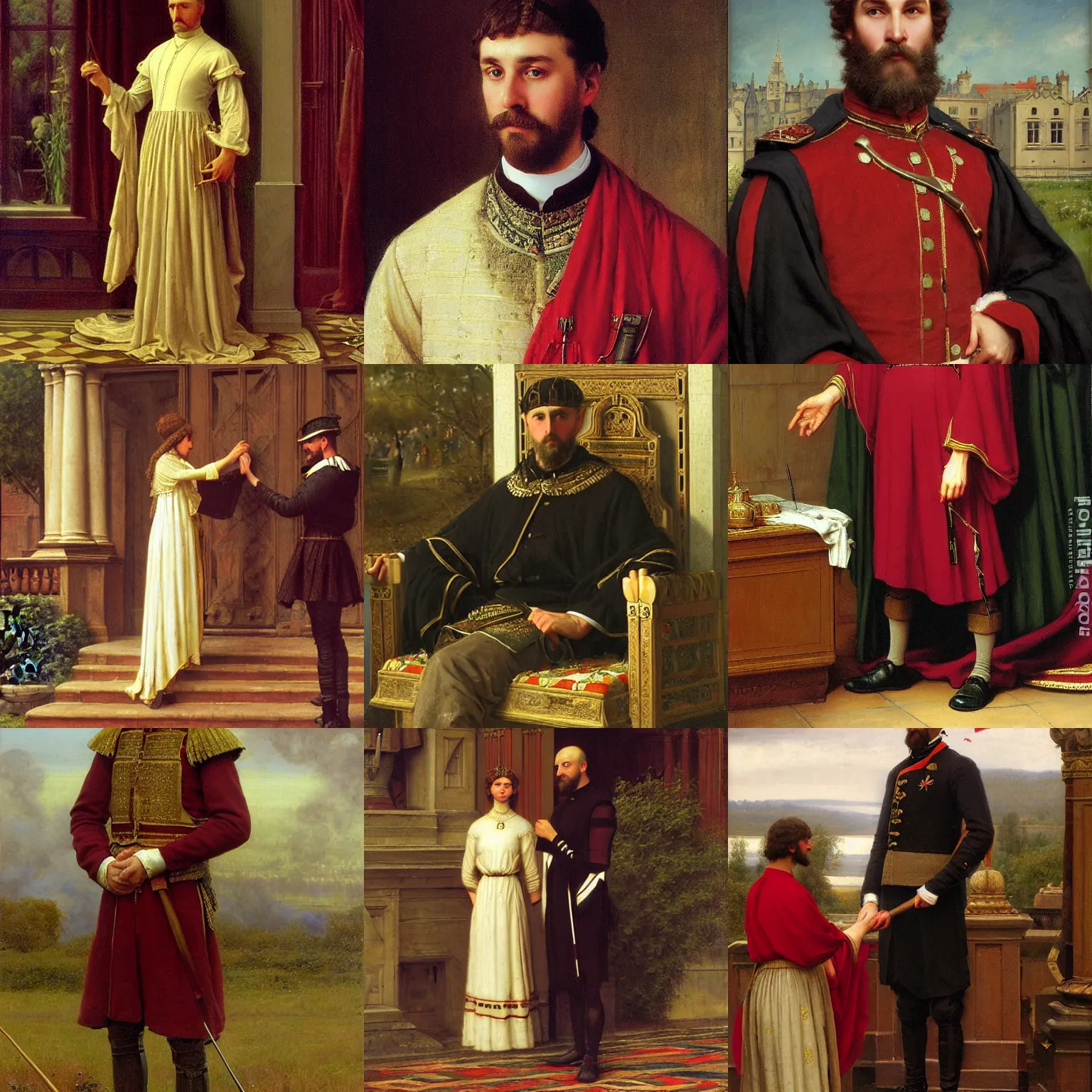 Prompt: Jens Stoltenberg by Edmund Blair Leighton