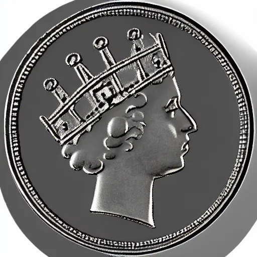 Image similar to single coin, ui, 2 d, mark of a crown in the centre