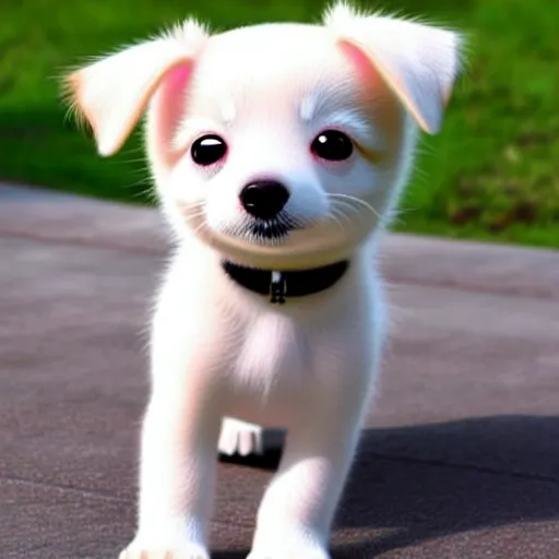 Prompt: Kawaii cute dog