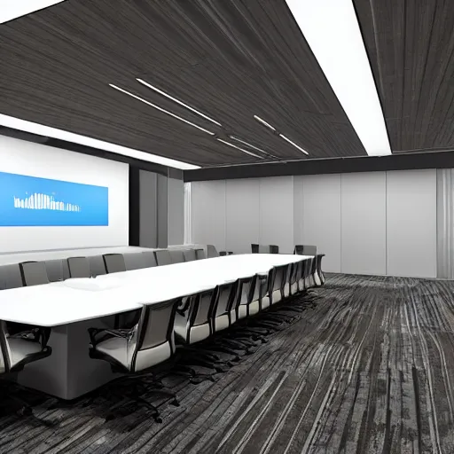 Prompt: corporate conference room interior concept by martyn lawrence bullard design high quality ultra realistic 8 k