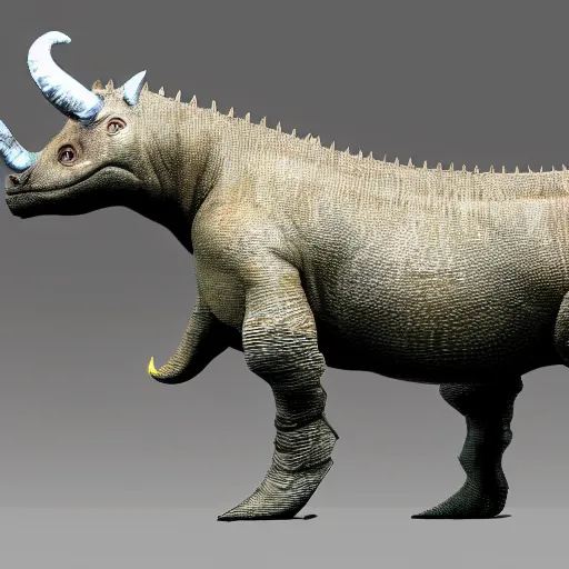 Image similar to Elon Musk as a rhinosaurus