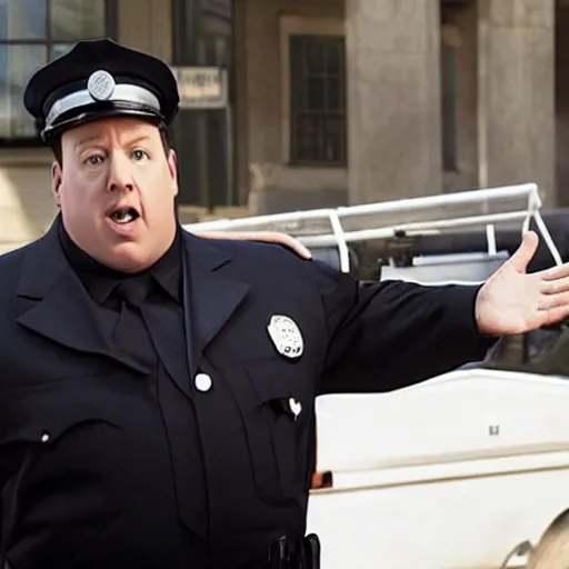 Image similar to mike myers as kevin james in paul blart : mall cop, movie still