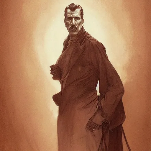 Prompt: amazing lifelike award winning pencil illustration of vincent price trending on art station artgerm greg rutkowski alphonse mucha cinematic