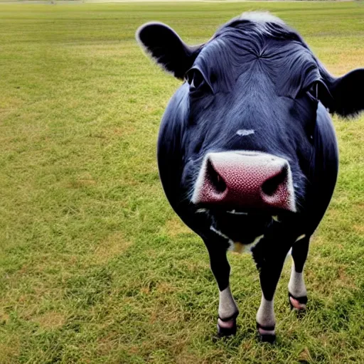 Prompt: photo of a spherical cow