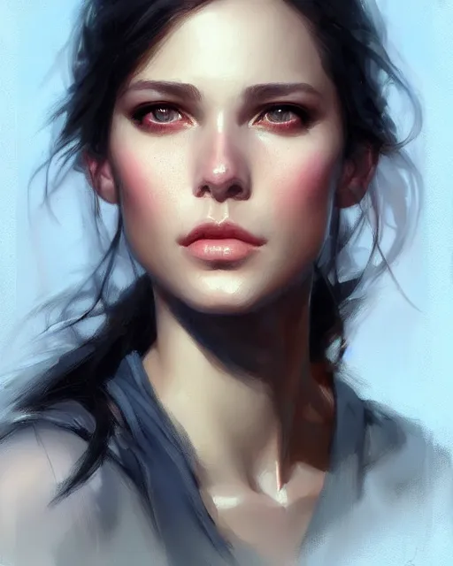 Image similar to karl - heinz urban!!!, fine - face, audrey plaza, realistic shaded perfect face, fine details. anime. magali villeneuve, artgerm, jeremy lipkin and michael garmash and rob rey