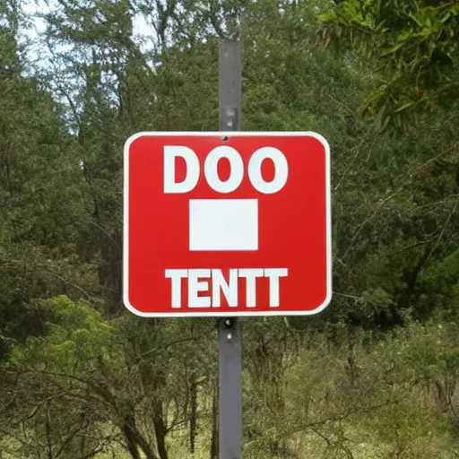 Image similar to A sign that says Do Not Enter