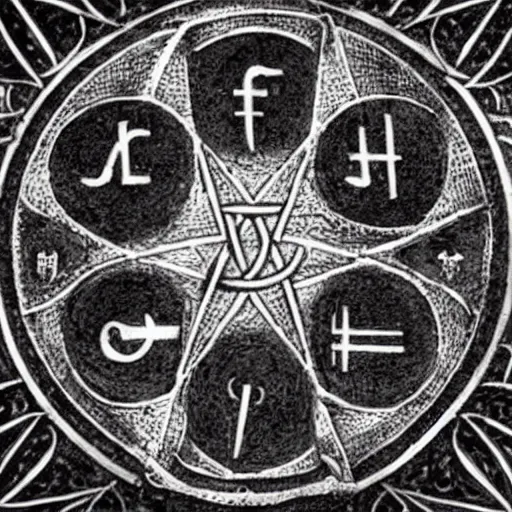 Prompt: ancient knowledge hidden in plain sight for centuries within occult symbols and mystic imagery that reveals powerful new secrets about humanity