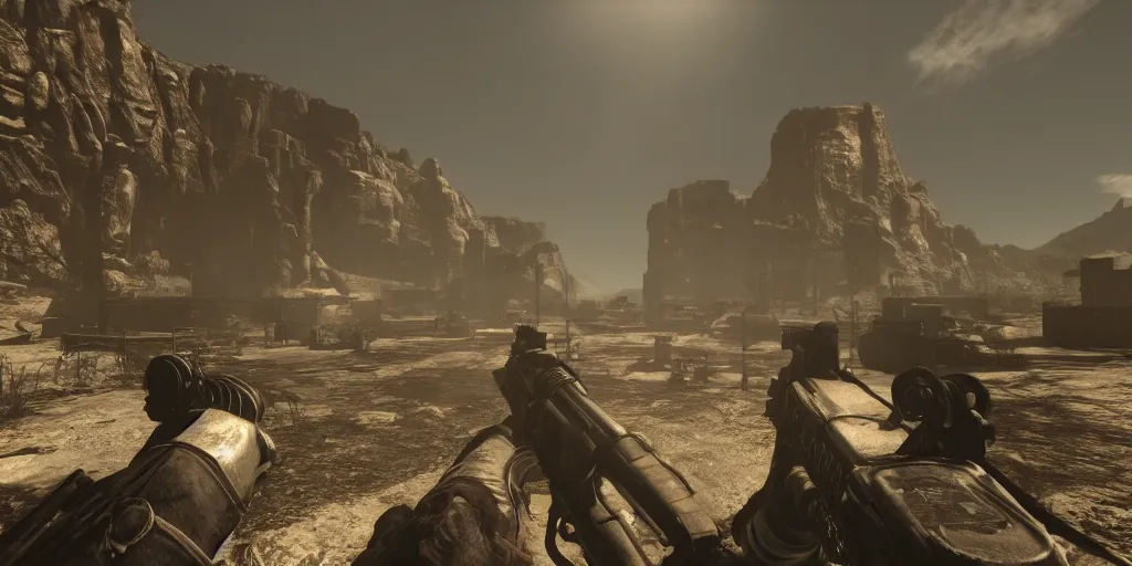 fallout new vegas remake hd 4 k 6 0 fps volumetric, Stable Diffusion