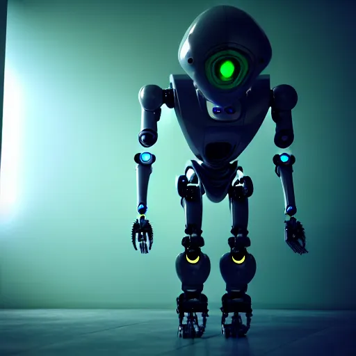 Prompt: a robot infected with an alien implant, octane render, unreal engine, 3 d
