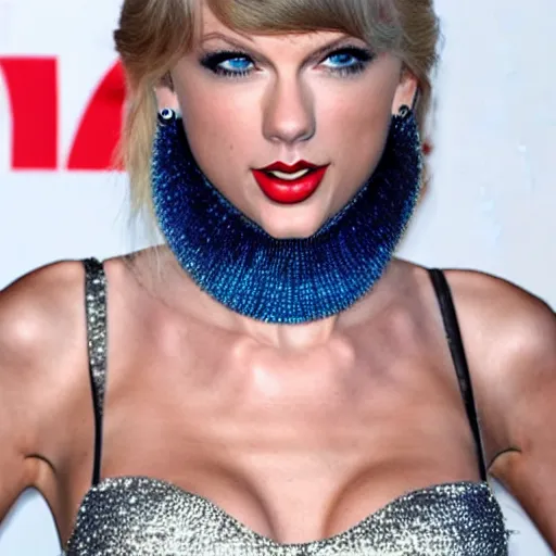 Prompt: taylor swift with a long blue beard