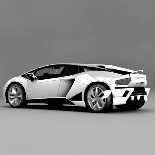 Image similar to wireframe 3d model, Lamborghini