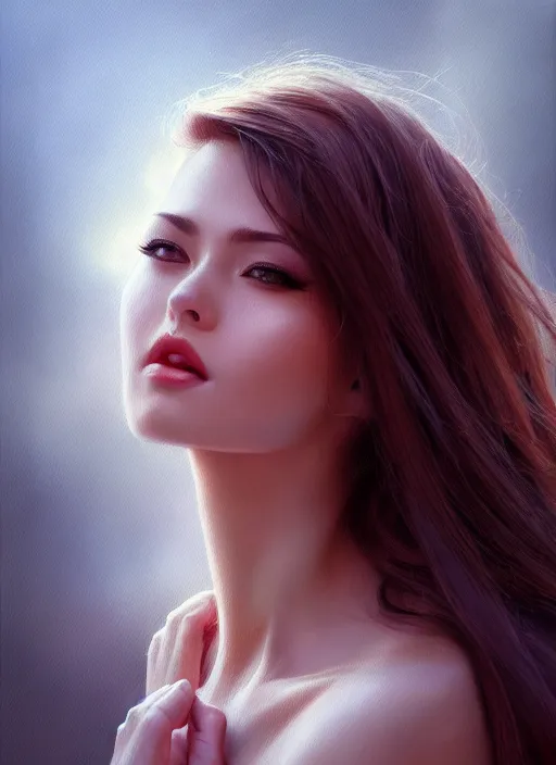 Prompt: high angle photo of a gorgeous young woman in the style of stefan kostic, realistic, sharp focus, 8 k high definition, insanely detailed, intricate, elegant, art by stanley lau and artgerm
