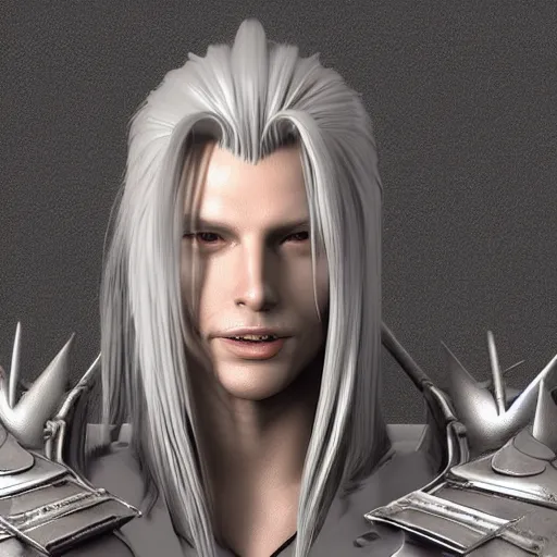 Prompt: sephiroth as mario, a computer rendering by h. r. giger, trending on zbrush central, neoplasticism, zbrush, reimagined by industrial light and magic, # vfxfriday
