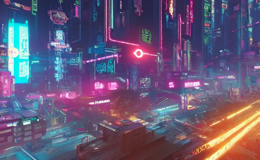 Prompt: woman that knows everything, but don't know what to do in cyberpunk 2 0 7 7 future city new york tokio, neon lights blurry, flying metro, highly detailed, 8 k render, trending on artstation, by huang guangjian
