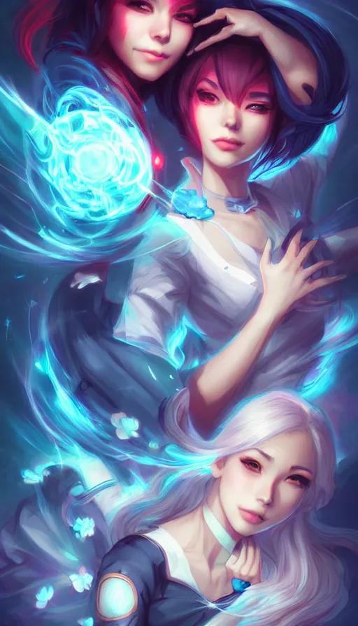 Image similar to the two complementary forces that make up all aspects and phenomena of life, by ROSS tran