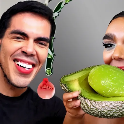 Image similar to internet celebrity nikocado avocado mukbang