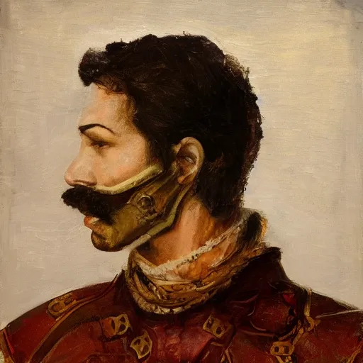 Prompt: Portrait of an AI named Dorian