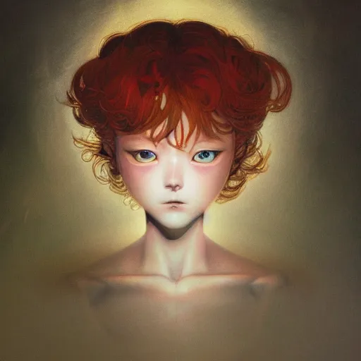 Image similar to prompt : portrait soft light painted by james jean and katsuhiro otomo, magical eyes, inspired by evangeleon anime, smooth face feature, intricate oil painting, high detail illustration, sharp high detail, manga and anime 1 9 9 0