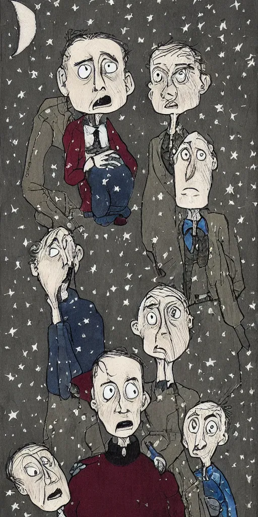 Image similar to existential angst by raymond briggs