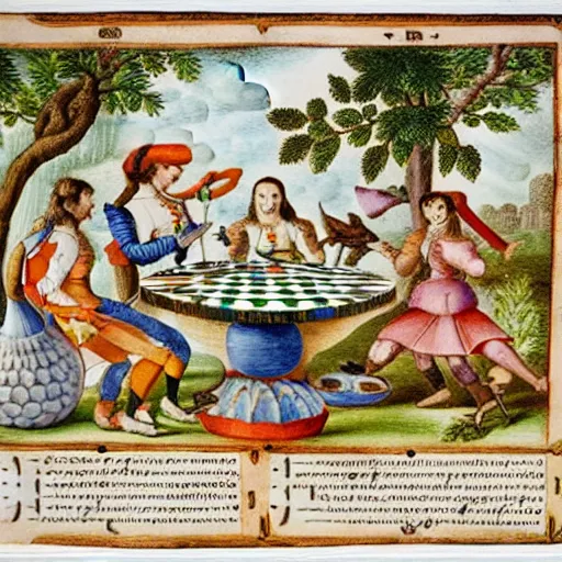 Image similar to tabletop game, by maria sibylla merian