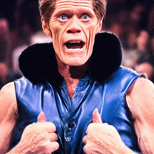 Image similar to Willem Dafoe as a WWE wrestler