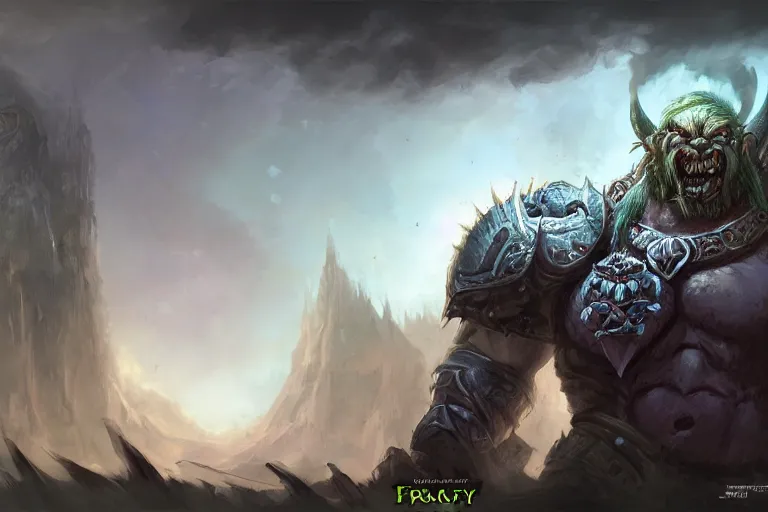 Image similar to orc, world of warcraft, trending on art station, fantasy, smooth