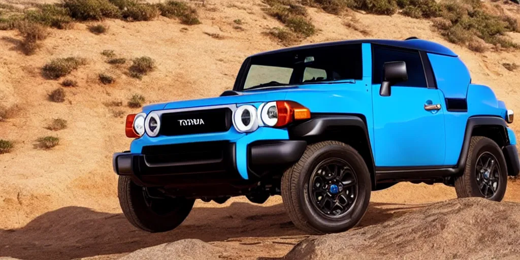 Image similar to “2022 Toyota FJ Cruiser, ultra realistic, 4K”