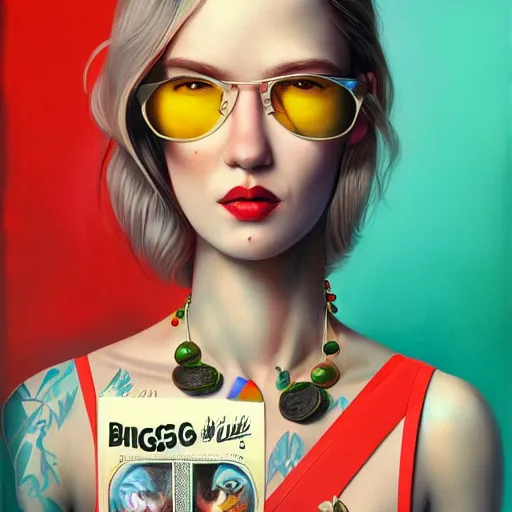 Image similar to bingo rimer portrait, Pixar style, by Tristan Eaton Stanley Artgerm and Tom Bagshaw.