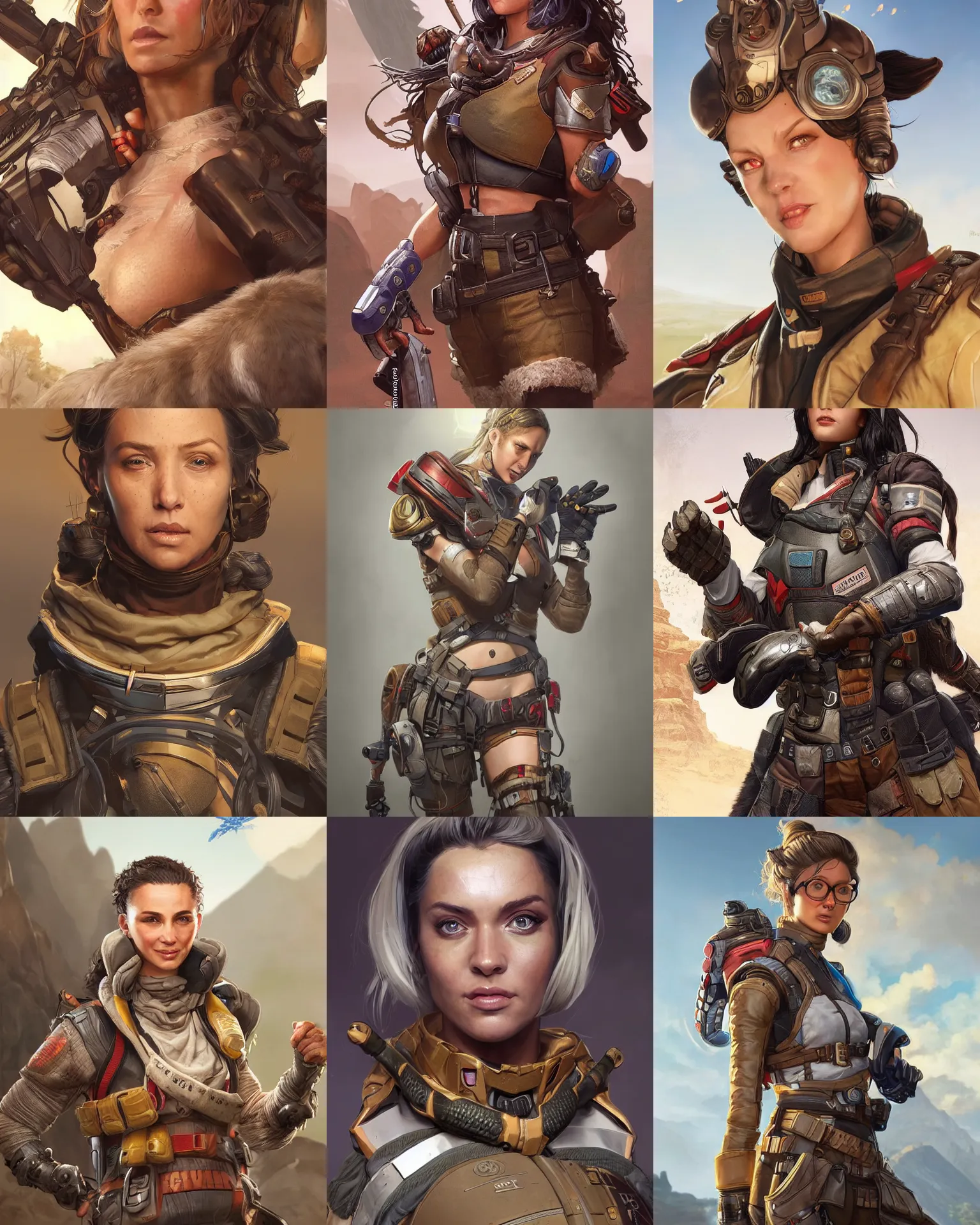 Prompt: Cpurtney Stodden as an Apex Legends character digital illustration portrait design by, Mark Brooks and Brad Kunkle detailed, gorgeous lighting, wide angle action dynamic portrait