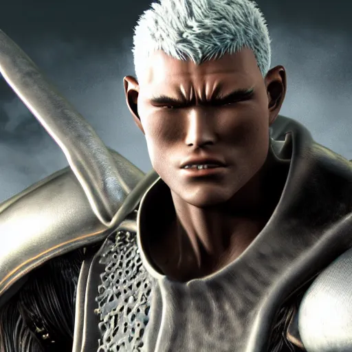 Prompt: portrait of guts from berserk, unreal engine