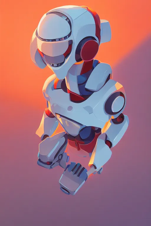 Image similar to metabots medabots medarotto medarot robot minimalist comics helmet mask neon cybereye, behance hd by jesper ejsing, by rhads, makoto shinkai and lois van baarle, ilya kuvshinov, rossdraws global illumination ray tracing hdr radiating a glowing aura