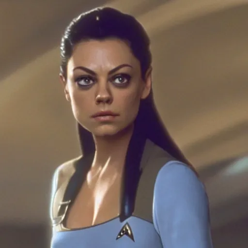 Image similar to A still of Mila Kunis as Seven of Nine in Star Trek: Voyager (1995)