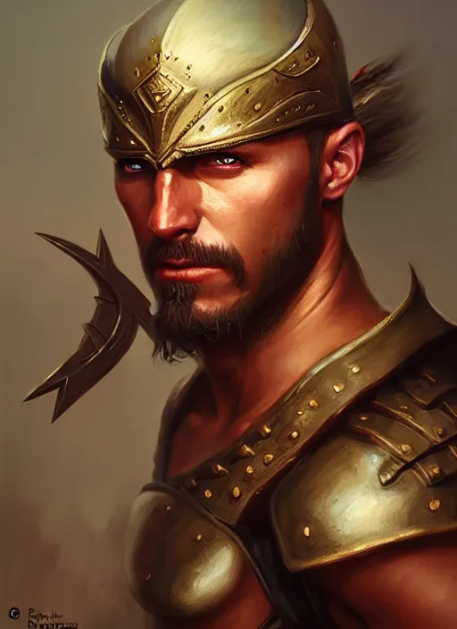 Image similar to a _ fantasy _ style _ portrait _ painting _ of warrior oil _ painting _ unreal _ 5 _ daz. _ rpg _ portrait _ extremely _ detailed _ artgerm _ greg _ rutkowski _ greg