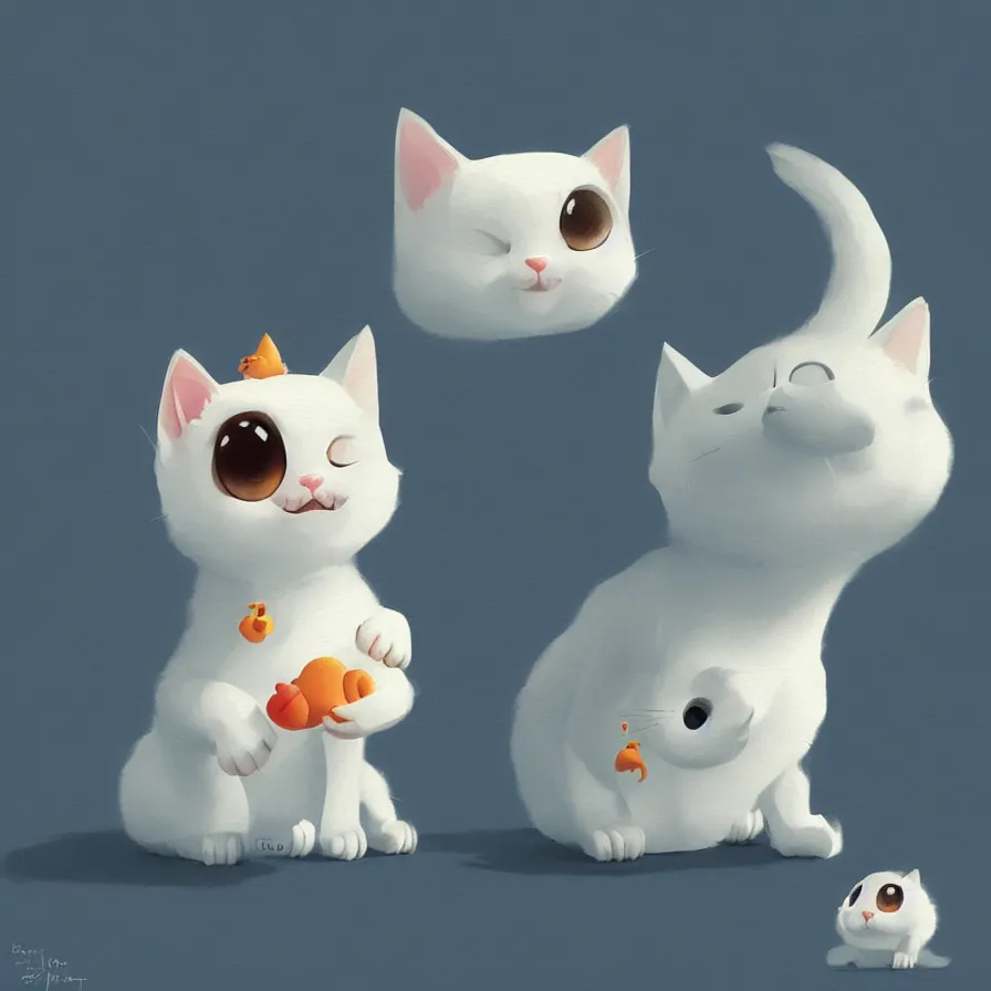 Prompt: a cute little kitten funny and happy, he is behind many obstacles, art by Goro Fujita, ilustration, concept art, sharp focus, ArtStation