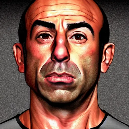 Image similar to Joe Rogan, extremely detailed, detailed and realistic face