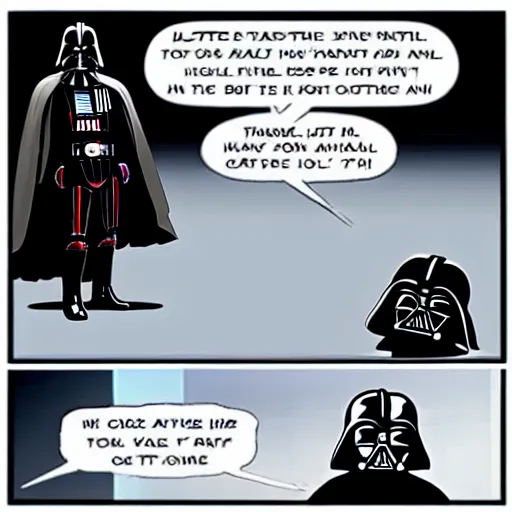 Prompt: darth vader is secretly a cat