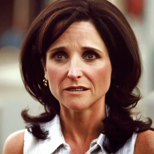 Prompt: julia louis - dreyfus in the sopranos tv show