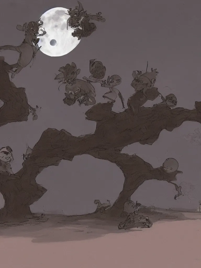 Image similar to moonlight by disney concept artists, blunt borders, rule of thirds