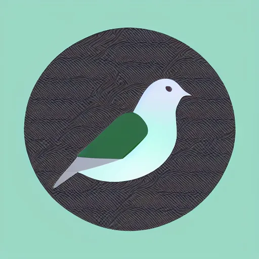 Image similar to a green dove, black background, isometric, vector, low poly, cgsociety, volumetric lighting, digital art