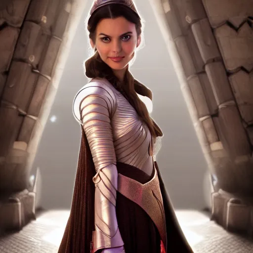 Image similar to victoria justice as princess padme in star wars episode 3, 8 k resolution, cinematic lighting, anatomically correct