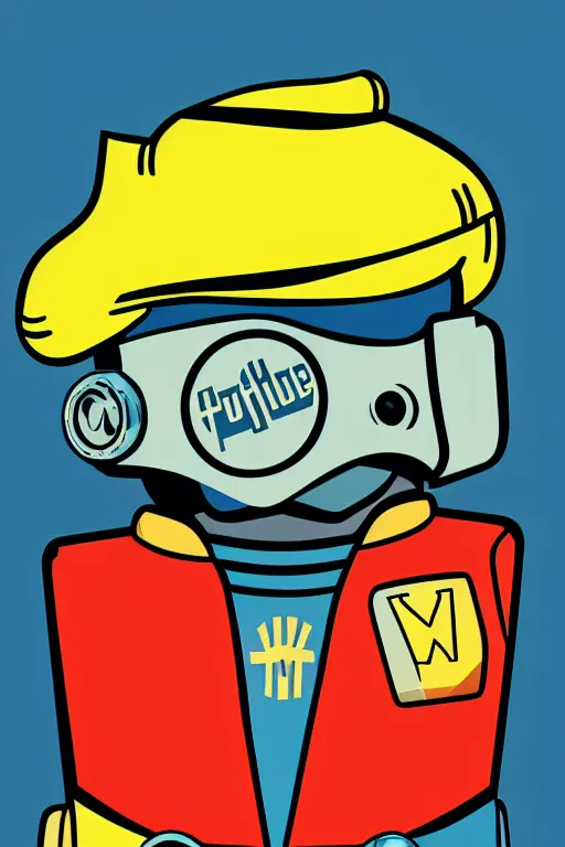 Image similar to fallout 7 6 retro futurist illustration art by butcher billy, sticker, colorful, illustration, highly detailed, simple, smooth and clean vector curves, no jagged lines, vector art, smooth andy warhol style