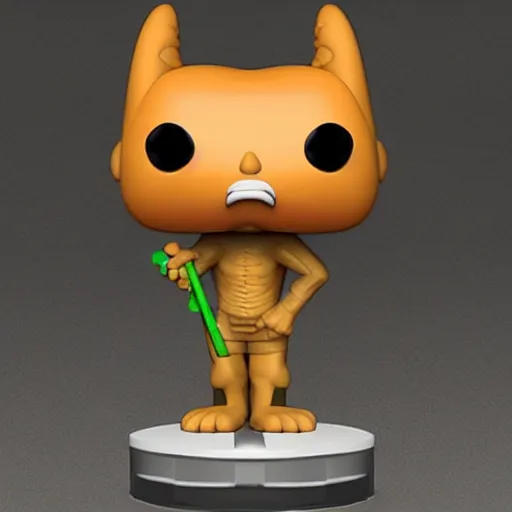 Image similar to Anthropomorphic PitchFork Funko Pop