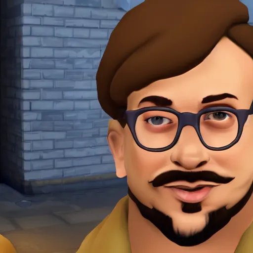 Image similar to sam hyde in team fortress 2, high quality, high detail, game screenshot