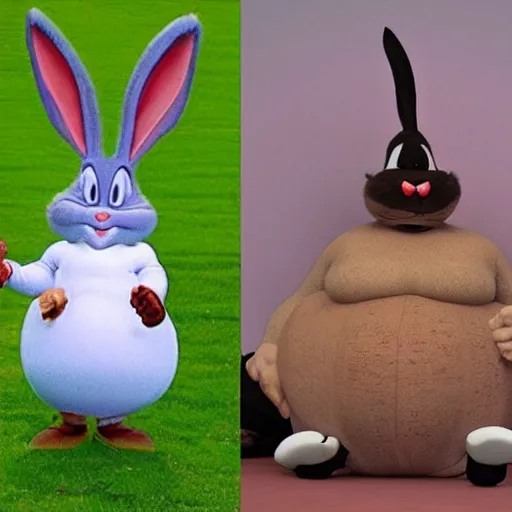 Image similar to the real life Fat big Bugs Bunny